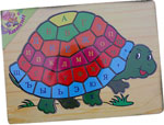 Рамка-вкладыш "Черепаха с алфавитом на панцире", 29,5*21,5*1