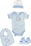 Подарочный набор для новорожденного голубой