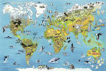 «Карта мира с животными» 5000 шт