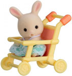 Набор "Младенец в пластиковом сундучке " (кролик в коляске)