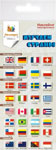 Набор наклеек Флаги ведущих стран мира