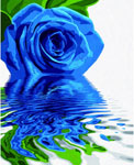 Синяя роза, 40х50 см