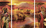 Триптих Килиманджаро, 50х80 см