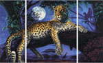 Триптих Ягуар в ночи, 50х80 см