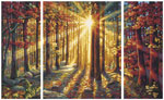 Триптих Осенний лес, 50х80 см