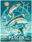 Знаки Зодиака Рыбы, 18х24 см