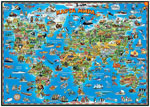 Настольная карта мира для детей