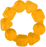 Прорезыватель для зубок "Карамельный круг", желтый