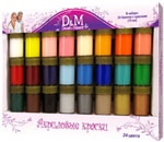 Акриловые краски, 24 цвета (Делай с мамой, D&M)