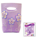 Дизайнерская сумка "Лиловые цветы" (Делай с мамой, D&M)